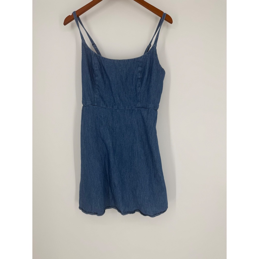 Old Navy Womens Denim Dress Large Boho Causal Cottagecore Y2K Chambray Summer